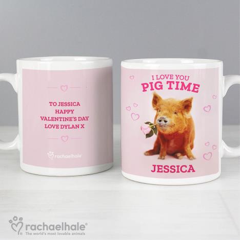 Personalised Rachael Hale I Love You Pig Time Mug Extra Image 3